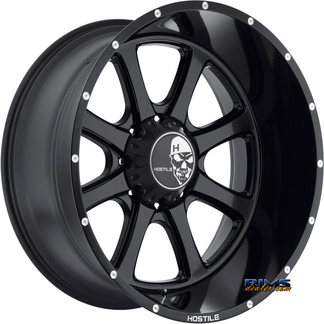 Pictures for Hostile Truck Wheels H105 Black Flat